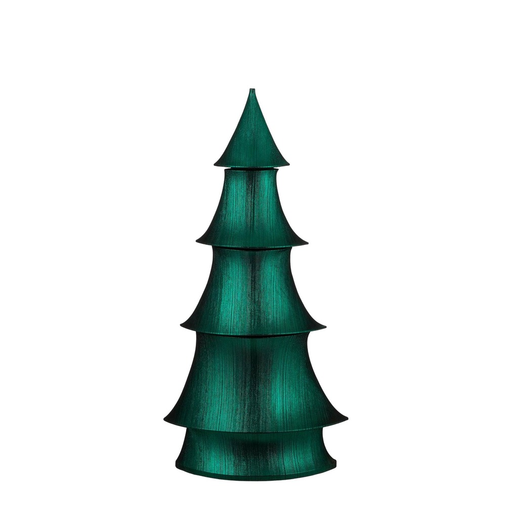 House of seasons décorations de noël kerstboom - 61x35x123 cm - polyester - vert foncé