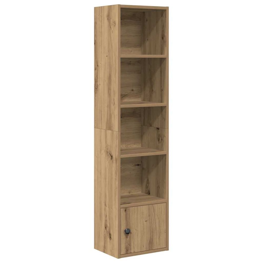 Bibliothèque chêne artisanal 31x24x127 cm bois d'ingénierie