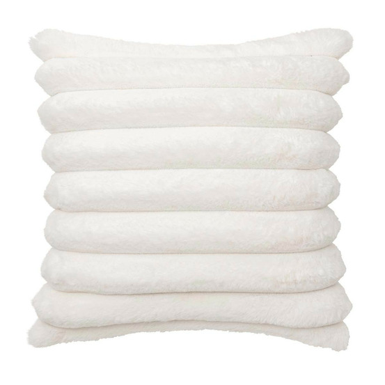 Coussin imitation fourrure