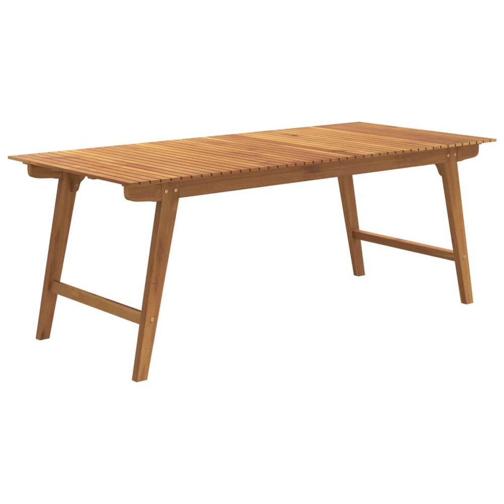 Table de jardin 200x90x75 cm bois d'acacia solide