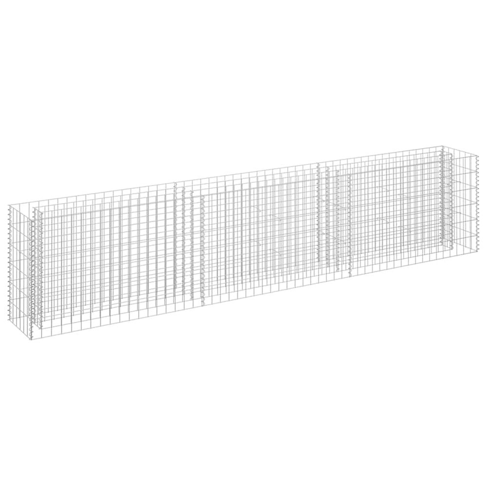 Jardinière surélevé à gabion Acier galvanisé