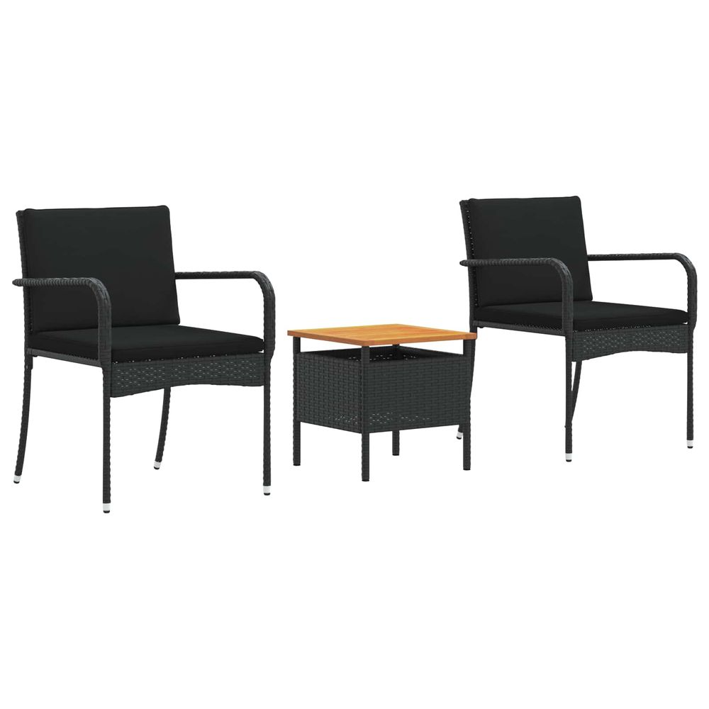 Ensemble de jardin noir polyrotin