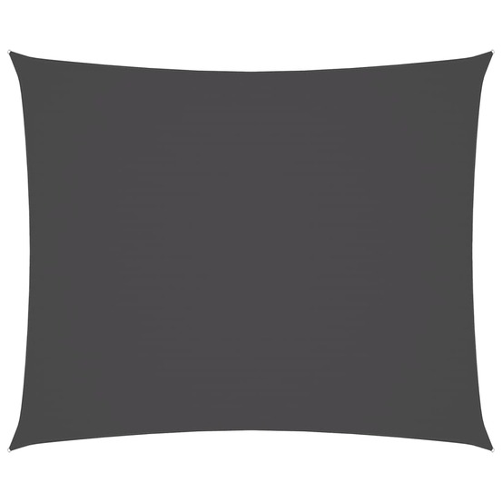 Voile de parasol tissu oxford rectangulaire 4x6 m anthracite