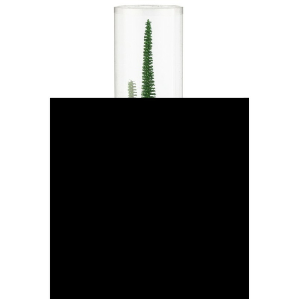 Lot de 3 sapins de noël artificiel en plastique vert 10x10x41 cm h41