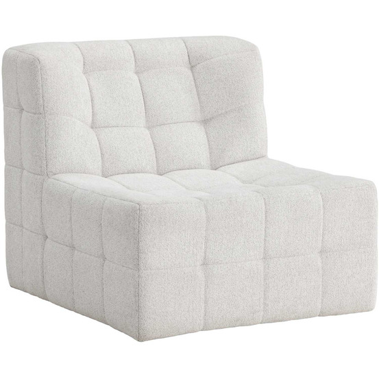 Fauteuil en tissu matelassé malou 80 x 87 x 73 cm