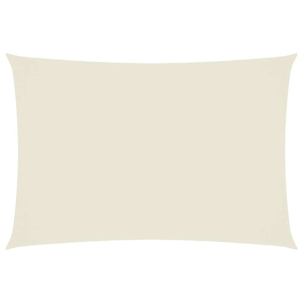 Voile de parasol tissu oxford rectangulaire 3x5 m crème
