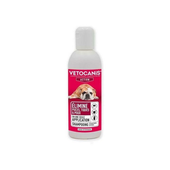 Shampoing - vetocanis - chat et chien, produit anti parasites