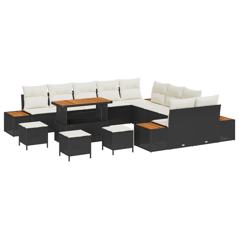 Ensemble de canapé de jardin 14 pc 13-nombre de places