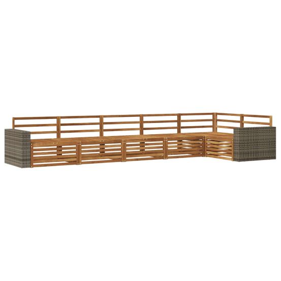 Ensemble de canapés d'extérieur 6 pc naturel