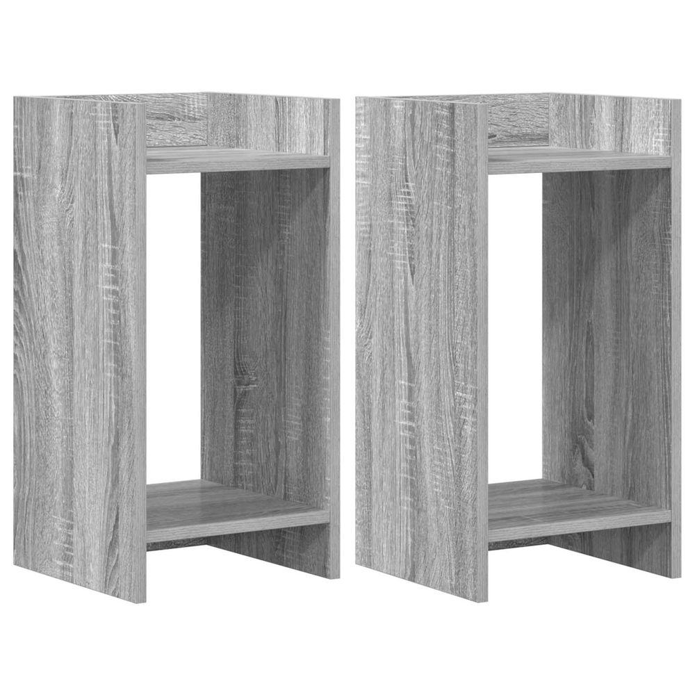 Support de plante 2 pièces sonoma gris 30 x 30 x 60 cm