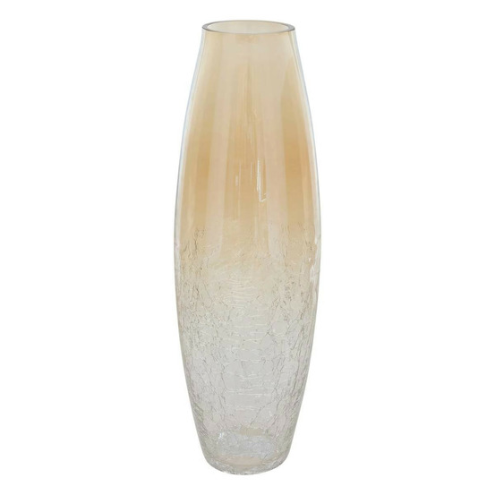 Vase en verre craquelé