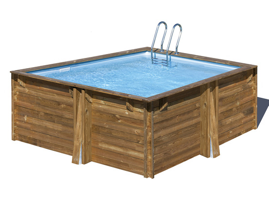Piscine bois carra 3 3,05 x 3,05 x 1,19 m