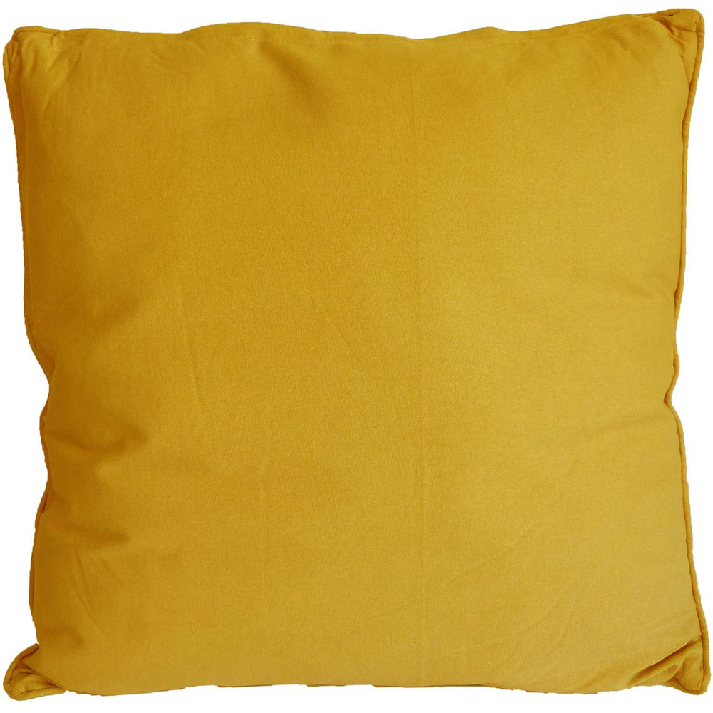 Coussin carré pour dossier de canapé 60 cm jaune moutarde
