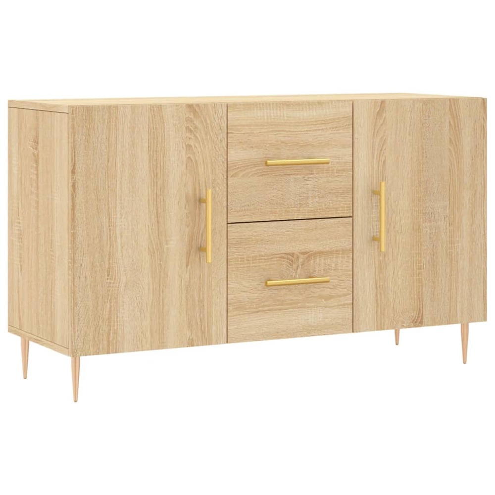 Buffet bahut commode armoire meuble de rangement organisateur cuisine salle de séjour salon sonoma 100 x 36 x 60 cm bois d'in
