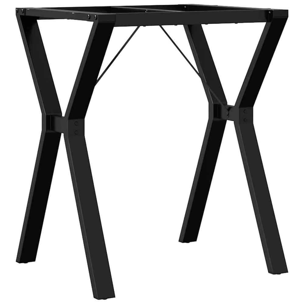 Pieds de table à manger cadre en y 60x50x73 cm acier