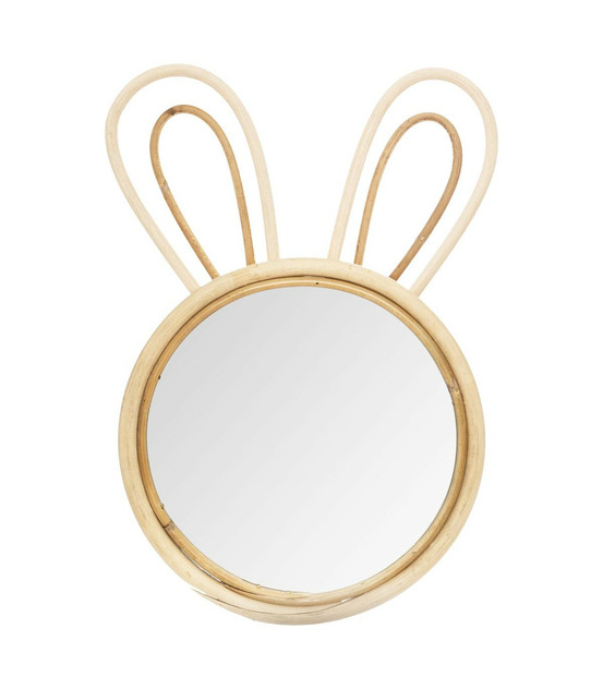 Miroir mural lapin h 38 cm pour chambre d'enfant