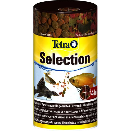 Menu selection 4 aliment complet pour poissons tropicaux 45g/100ml