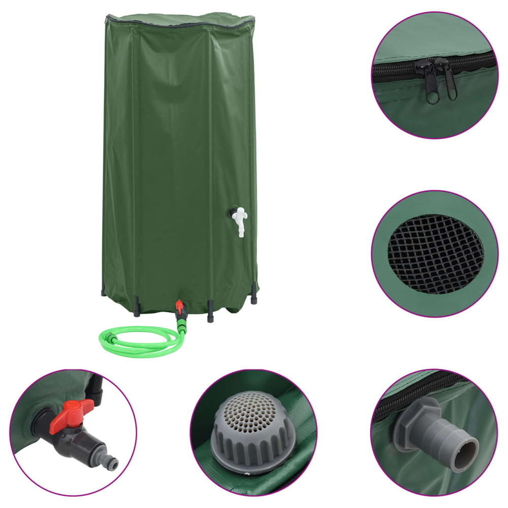 Réservoir d'eau avec robinet pliable 100 l pvc
