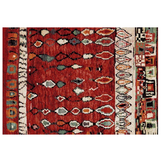 Tapis chaleureux et ethnique