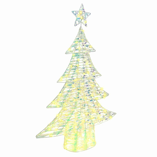 Sapin de noël avec 120 led blanc chaud 120 cm pet