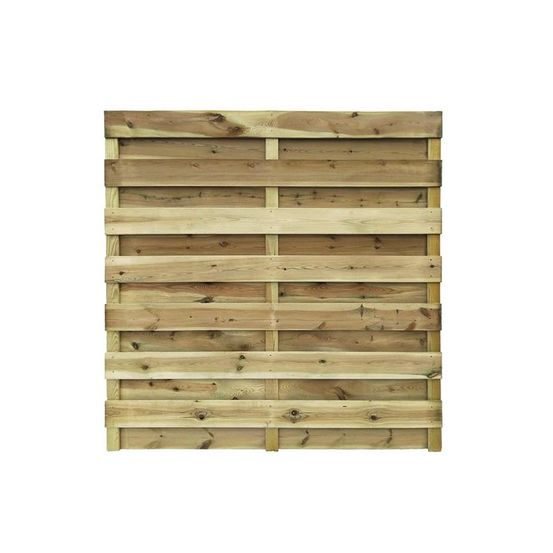 Panneau bois plein 180x180 cm – sapin rouge - claustra