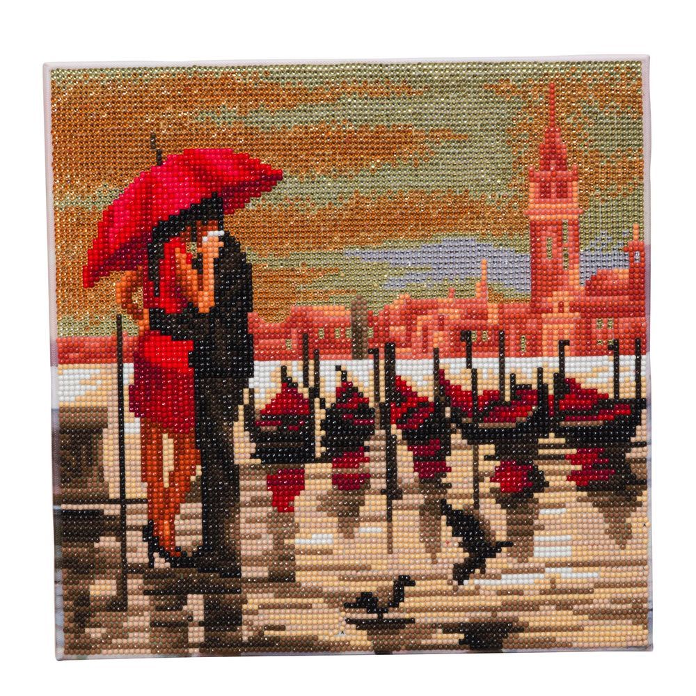 Kit tableau a diamanter 30x30cm venise romantique