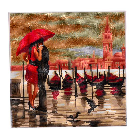 Kit tableau a diamanter 30x30cm venise romantique