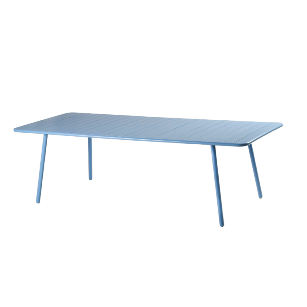 Table de jardin 10-12 places 234cm bleue bergame