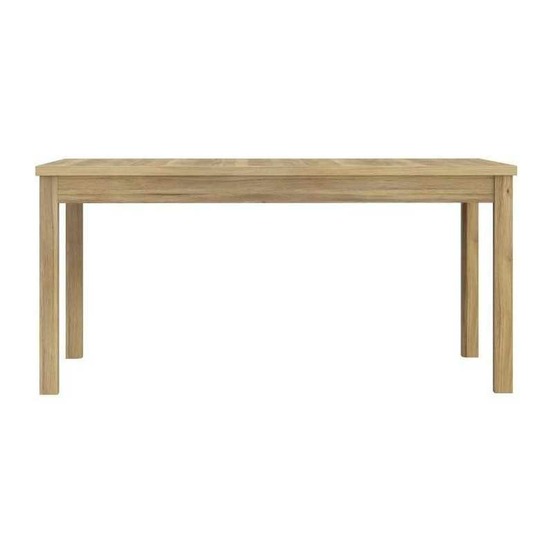 Table a manger extensible ouverture synchronisée - como - chene - rectangulaire - 160/207 x 90 x 76,6 cm
