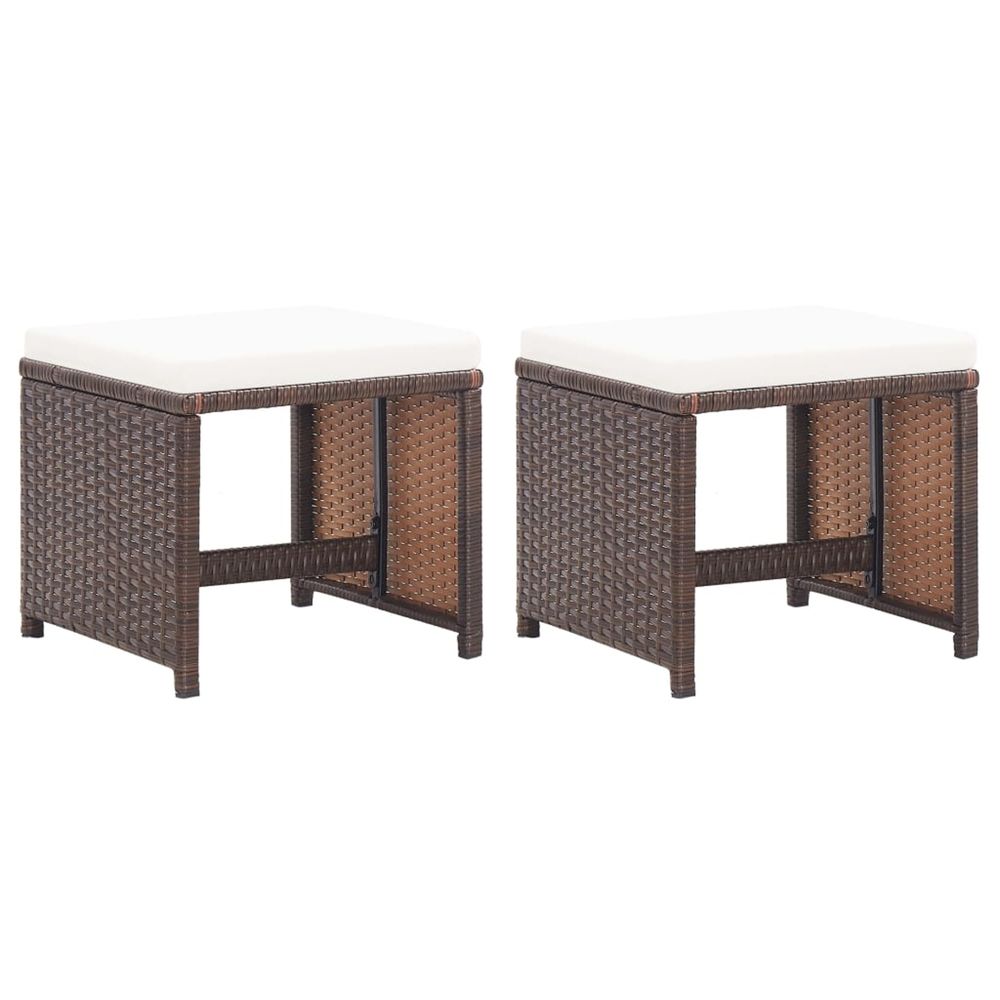 VIDAXL TABOURETS DE JARDI 3-(918869)
