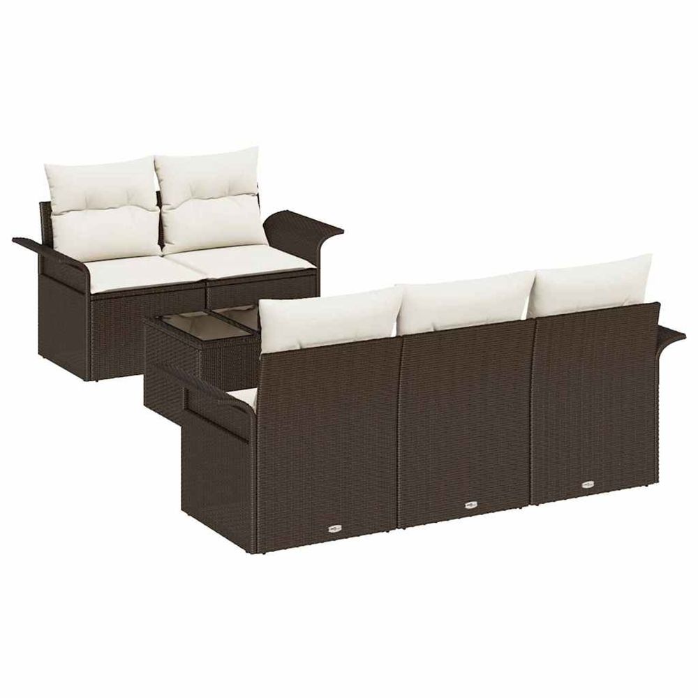 Ensemble de canapé de jardin 6 pc 5-nombre de places