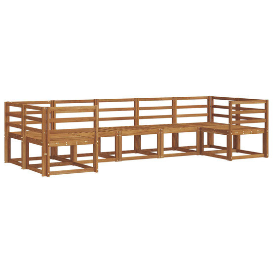 Ensemble de canapés d'extérieur 7 pcs naturel