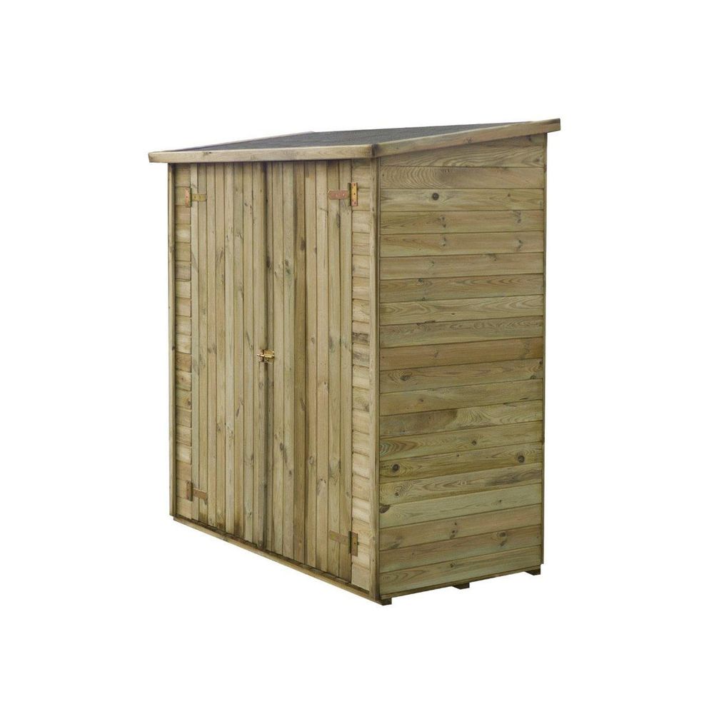 Abri jardin bois adossable Lipki - Avec plancher
