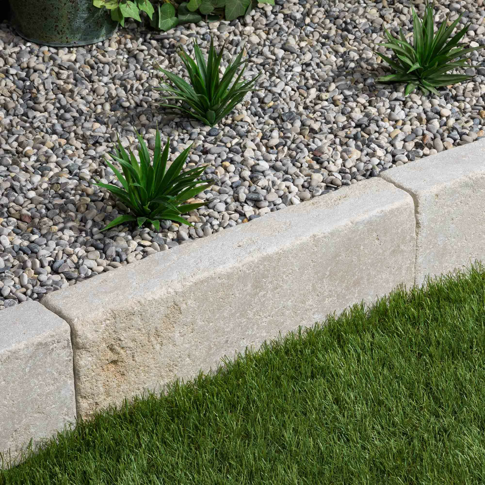 Bordure de jardin pierre de l'atlas beige 50x15x8 cm (à l'unité) - ro'ma nature