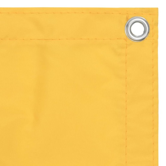 Écran de balcon jaune 90x400 cm tissu oxford