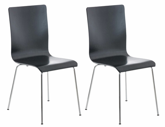 Lot de 2 chaises visiteur pepe