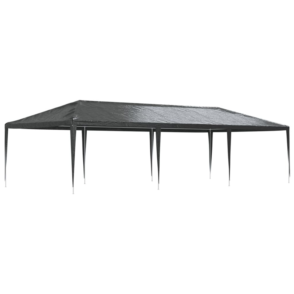 Tente de réception professionnelle 4x9 m anthracite 90 g/m²