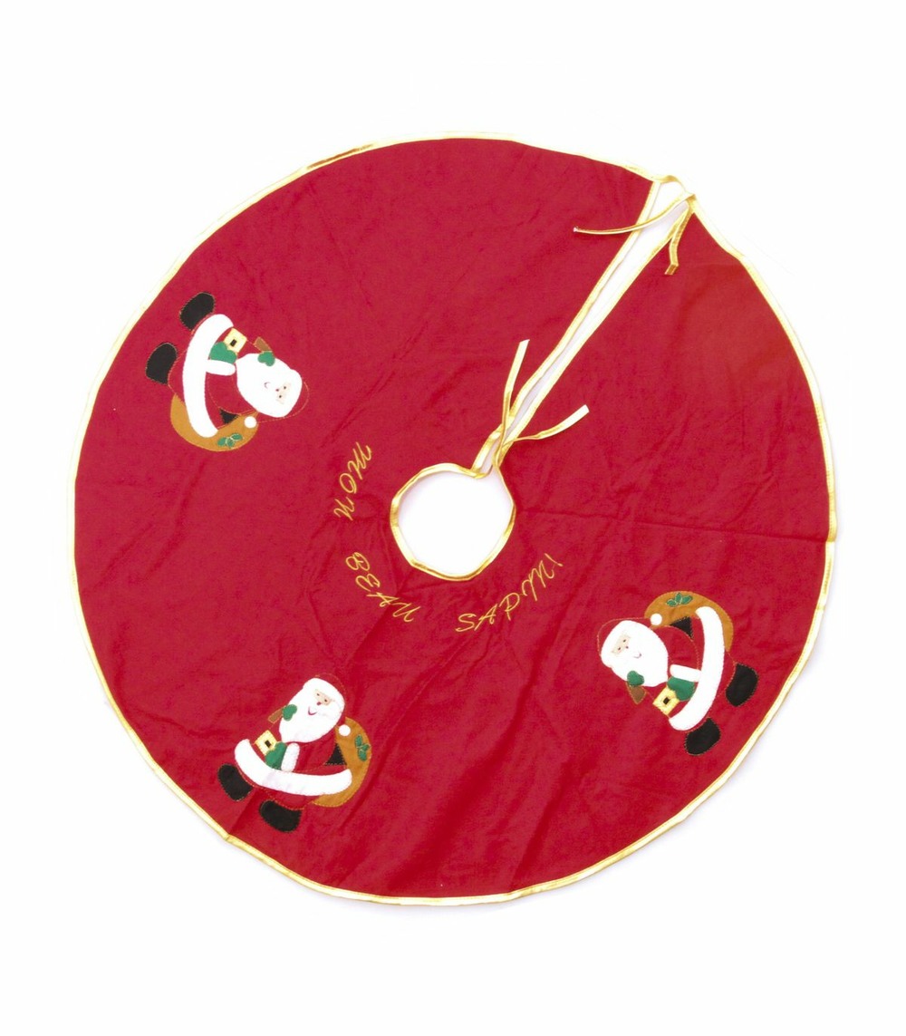 Déco de noël tapis pour pied de sapin en feutrine d 90 cm