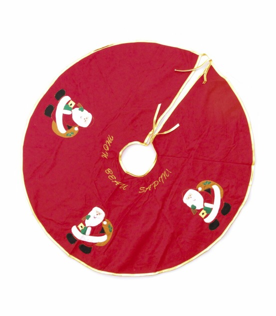 Déco de noël tapis pour pied de sapin en feutrine d 90 cm