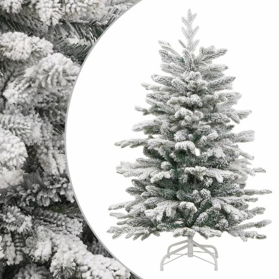 Sapin de noël artificiel réaliste floqué neige 150 cm