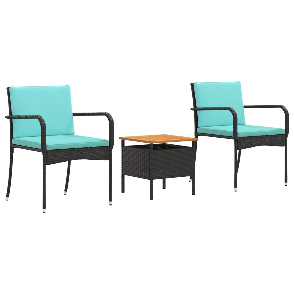 Ensemble de jardin noir polyrotin