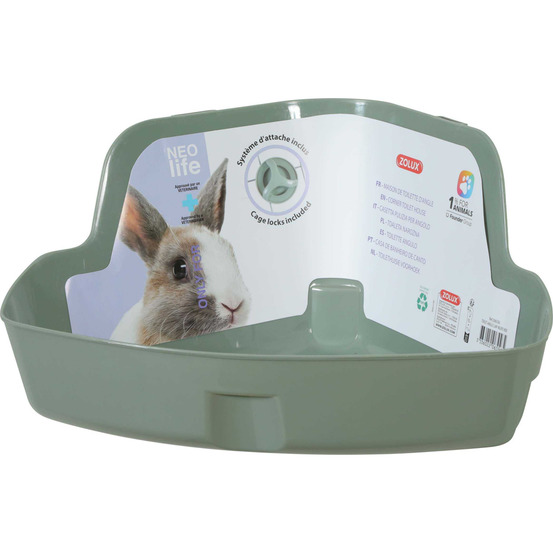 Maison de toilette d'angle pour lapin neolife