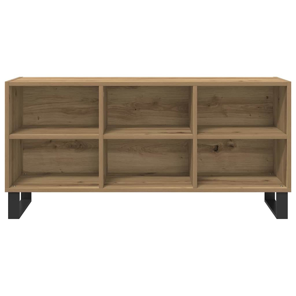 Meuble tv chêne artisanal 103,5 x 30 x 50 cm bois d'ingénierie