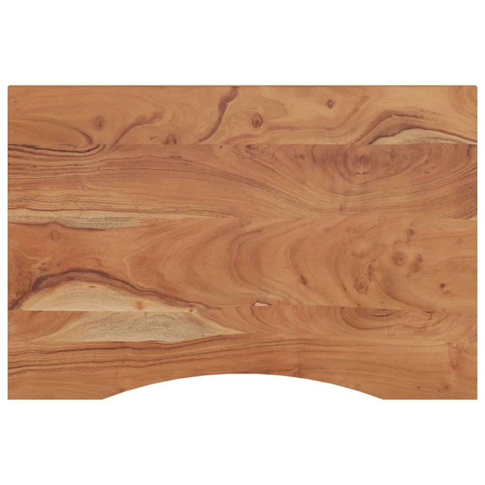 Dessus de bureau 90x60x2,5cm rectangulaire bois massif d'acacia