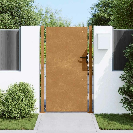Portail de jardin 105x180 cm acier corten