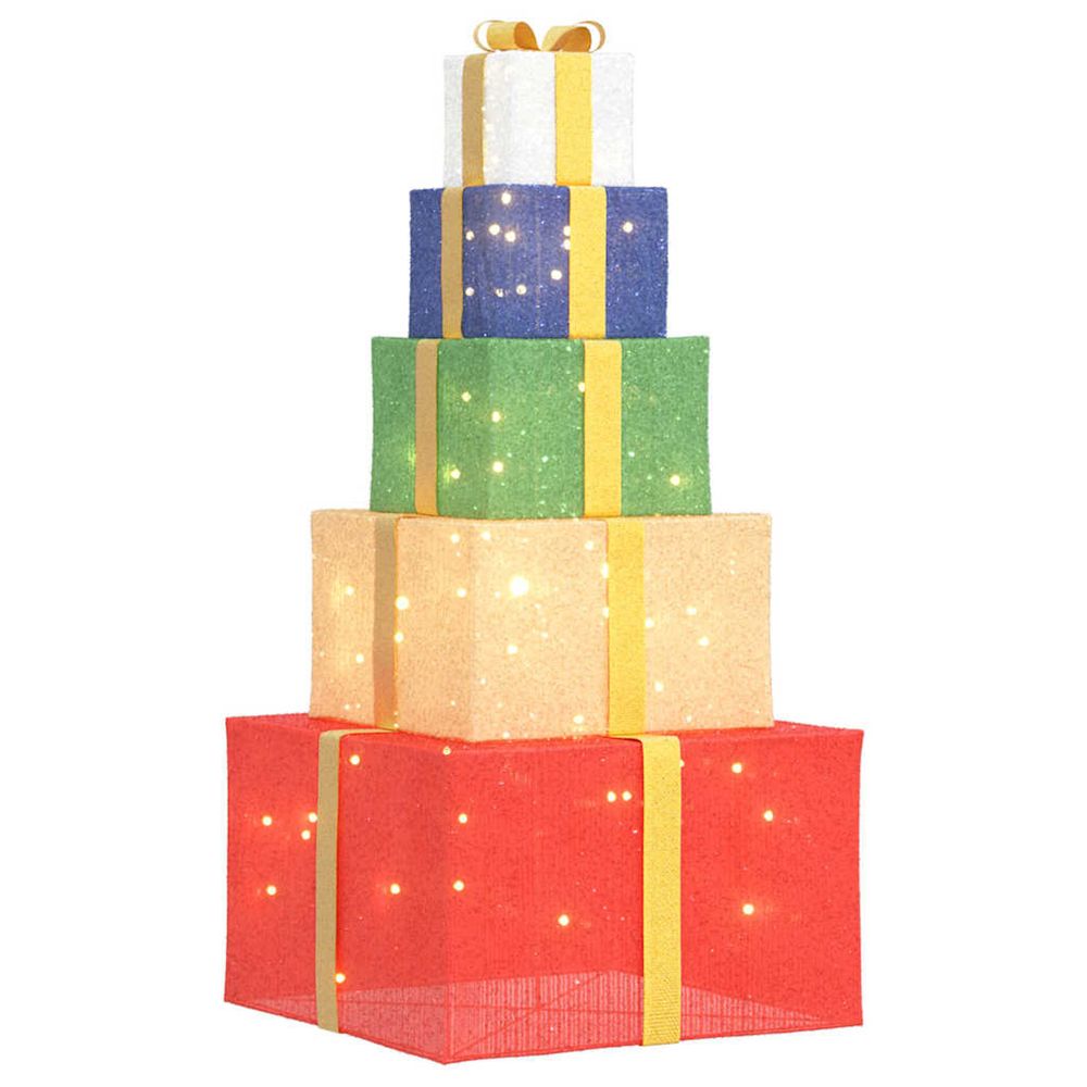 Boîte-cadeau de décoration de noël 250 led blanc chaud
