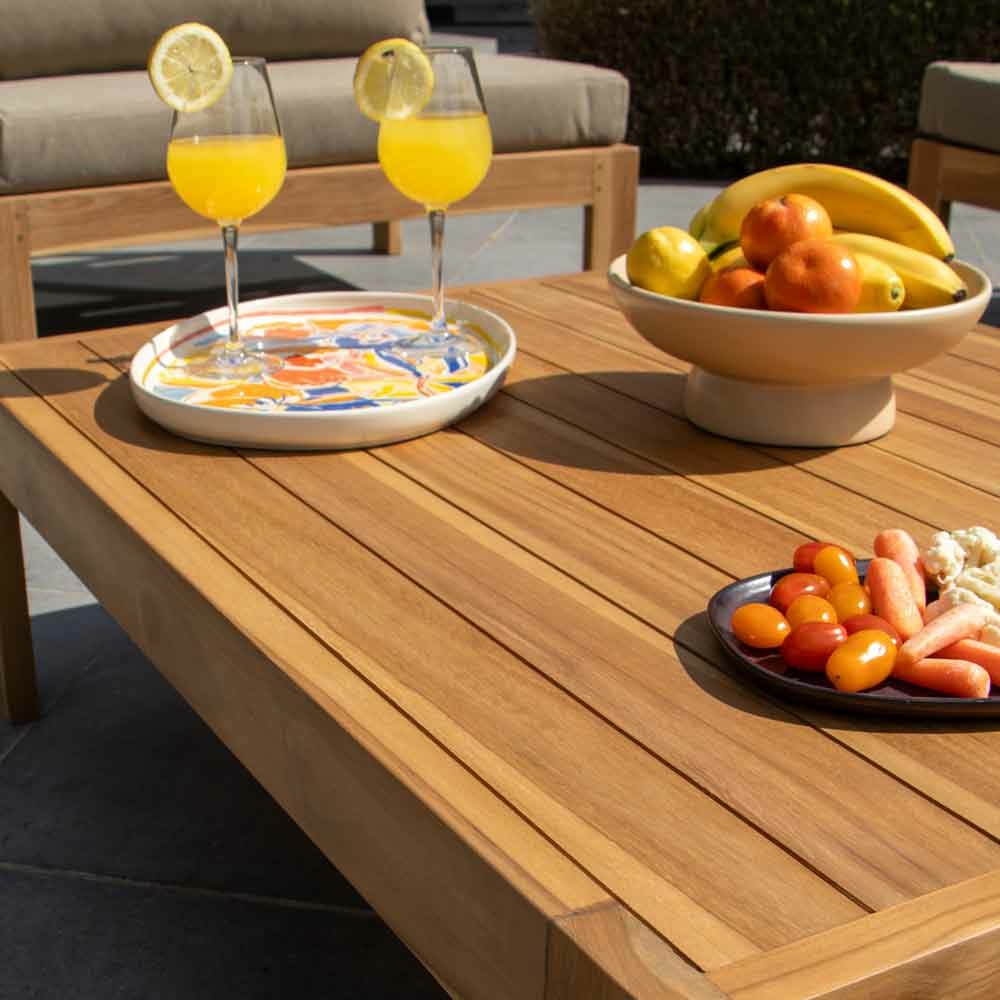 Table basse de jardin en teck massif touquet
