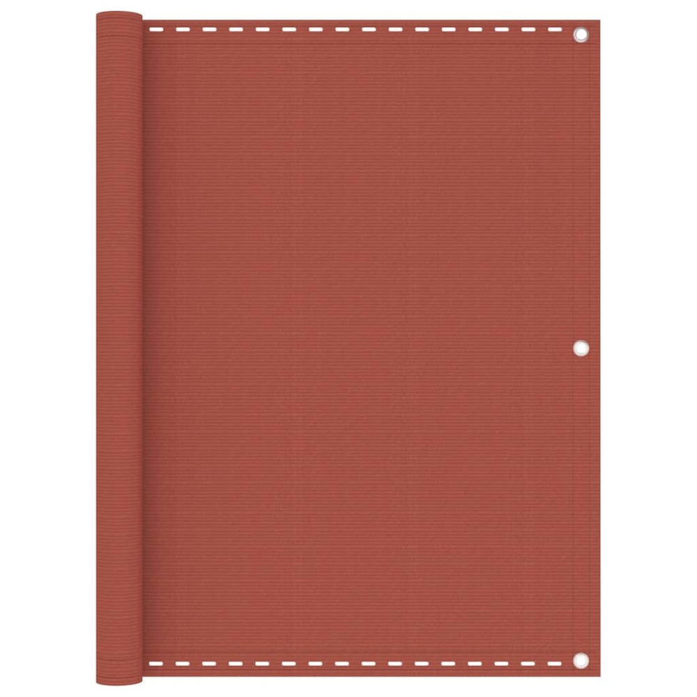Écran de balcon brise pare vue protection confidentialité 120 x 500 cm pehd terre cuite