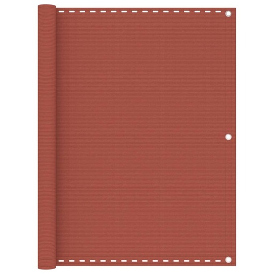 Écran de balcon brise pare vue protection confidentialité 120 x 500 cm pehd terre cuite