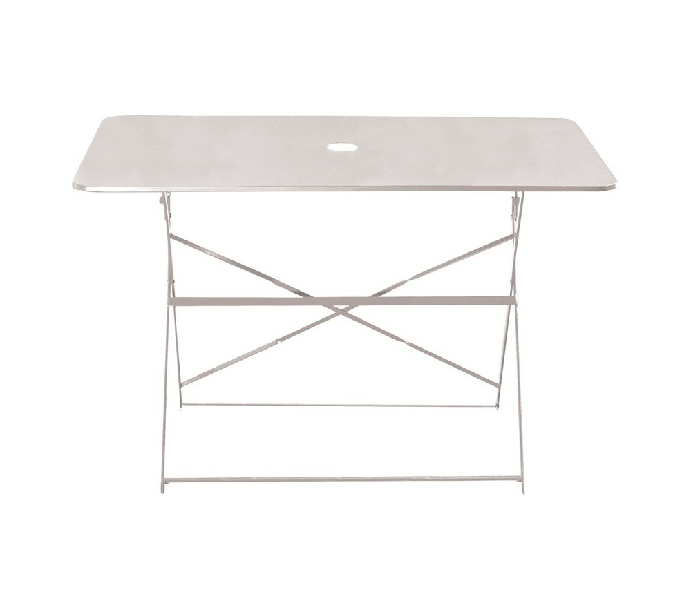 Table de jardin pliante - 4 places - blanche - venise